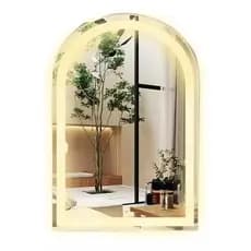 Espelho Oval Penteadeira  À PILHA  e FONTE 3 TONS DE LED Várias Medidas Janelinha