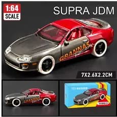 TIME DRIVE 1:64 SUPRA JDM RED GRAY