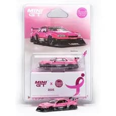 MINI GT 1:64 1095 NISSAN LB - ER34 SUPER SILHOUETTE SKYLINE PINK EXCLUSIVE (CHARITY SUSAN G. KOMEN)