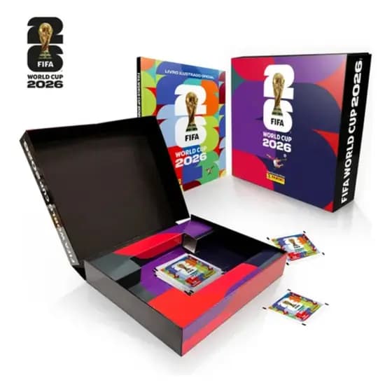 KIT PREMIUM COPA 2026 ALBUM CAPA DURA + 40 PACOTES LACRADO