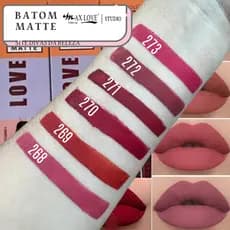 Batom Matte Max Love 48 Horas Liquido Com Ácido Hialurônico Não Transfere Longa Duração 268 ao 273