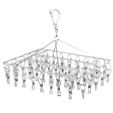 Varal De 40 Clips Inox Prendedores Pratico E Retrátil Cabide Para Roupas Intimas Para Pequenas