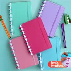 Caderno Inteligente A5 / B5Capa Dura Original Caderneta De Disco Diário Feminino Neon Planner
