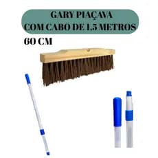 VASSOURÃO GARY, CABO REFORÇADO EM ALUMINIO 1,5 METROS PROFISSIONAL