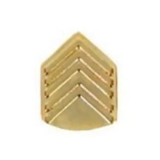 Divisa Metálica Dourada De Primeiro Sargento