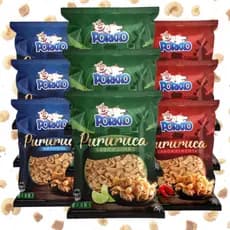 Kit 9 Pacotes Pururuca Torresmo Porkão 225g TOTAL Pacote Econômico Petisco Low Carb Frito na Banha