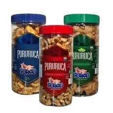 Potes Pururuca Torresmo Porkão 120g Kit 3 ou 6 Unidades Snack Festa Pele de Porco Frita na Banha