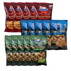 KIT ATACADO 15 Pacotes 100g Pururuca Crocante Torresmo Porkao Original 1,5kg Bares Revenda