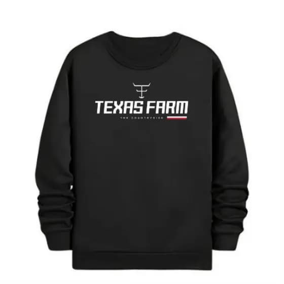 Blusa De Frio Moletom Careca Masculino Texas Farm Gola Redonda