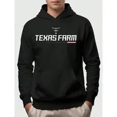 Moletom Canguru Blusa De Frio Texas Farm Casaco 100% Algodão