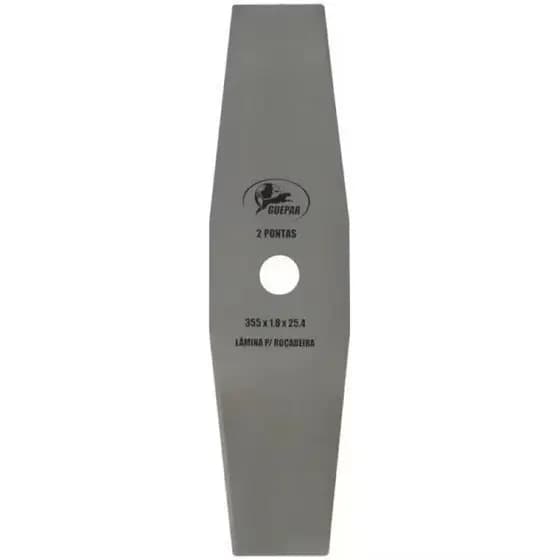 Lamina Para Roçadeira 2 Pontas 25,4mm e 20mm Guepar 355x1.8x
