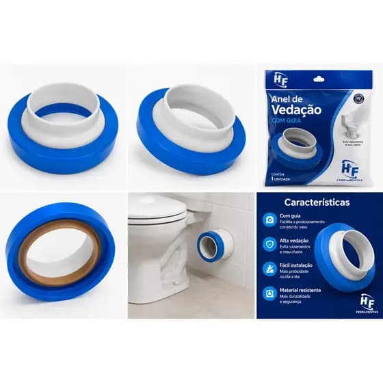 Anel de Vedação para Vaso Sanitário com Guia HF