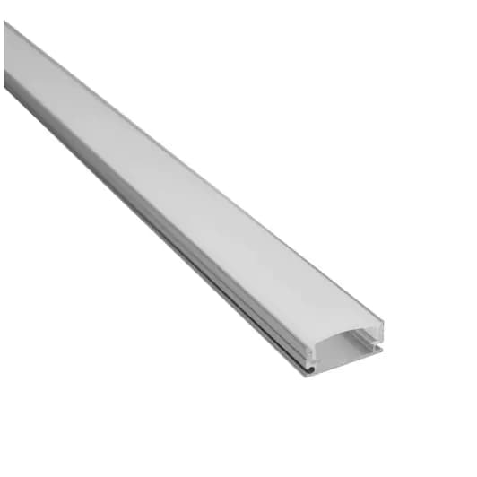 Perfil alumínio Sobrepor Slim P/ Fita Led 1 Metro