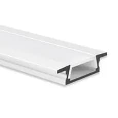Perfil de Led 40mm Embutir Alumínio Para 2 fitas LEDs 1Metro