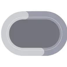 Tapete Banheiro Oval Antiderrapante Confortavel Facil Limpeza Elegante