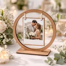 Arranjo de Mesa para Casamento 50 Porta Retrato Decorativo Lembrança de Festa Formatura Aniversario