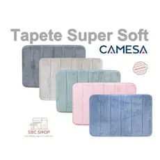 Tapete De Banheiro Super Soft Antiderrapante Macio Camesa 60x40 cm Supersoft