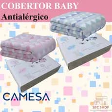 Cobertor Baby Microfibra Manta Bebê Infantil Antialérgico Com Caixa Presente 90x110cm Camesa