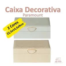 Caixa Decorativa 22,5 x 14,5 X 9 cm Paramount