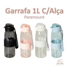 Garrafa Policarbonato Com Alça 1L Água Paramount