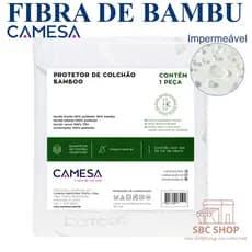 Capa Colchão Bambu Solteiro Casal Queen King Protetor de Colchão Silencioso Impermeável Bamboo Camesa