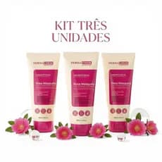 Kit 3 Sabonete Facial Rosa Mosqueta Atacado Clareador Limpeza Profunda Hidratante Promoção Econômica