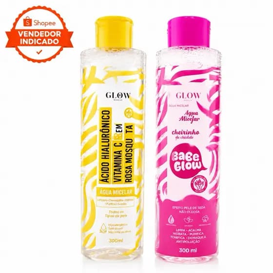 KIT 2 Água Micelar Facial Remove Maquiagem + Controle de Oleosidade 300ML GARANTIDO LANÇAMENTO