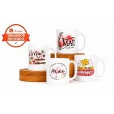 Caneca Personalizada Para Mães Presente Criativo e Afetivo 325ml
