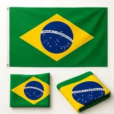 Bandeira do Brasil Oficial 90x150cm Alta Qualidade Resistente Para Eventos Copa Decoração