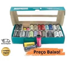 Kit 48 Linhas de Costura Gabrielinha - Roupa / Tecido / Aviamento