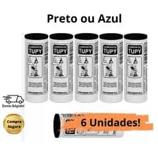 Corante para Tingir Tecidos Roupa Tupy 45g 6 unidades - Preto ou Azul