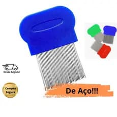 Pente Fino Piolho de Aço Inox Lêndeas Extrator Exterminador para Piolhos