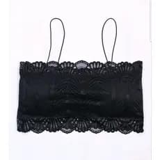 Top Faixa em Renda sem Bojo-Topper Forrado Regata Nadador Cropped Feminino Blusa Renda Pilates Caminhada