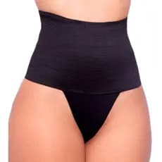Calcinha Cinta Modeladora Alta Compressão Elástico Largo Calça Cós Alto Cintura Alta Tanga Pós Parto
