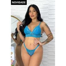 Conjunto em Renda Gabi – Sem Bojo