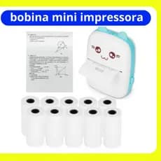 Kit 10/20/30 Bobina 57x16 Térmica - P/ Mini impressora Térmica