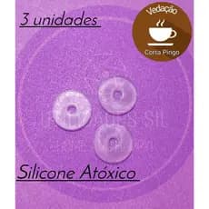 Kit Vedação Silicone do Corta Pingo (3 unidades) Cafeteira Elétrica.
