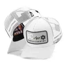 Boné Country Masculino Premium Agro Branco Pampas Country Ajustável Telinha