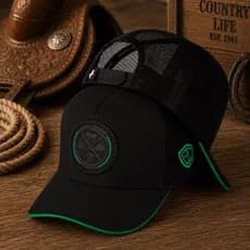 Boné Preto Masculino Trucker Telinha Pecuária Country Modão Peão Lançamento