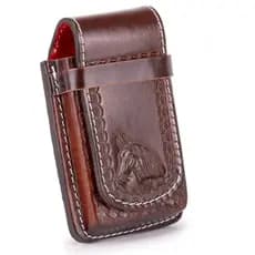 Bainha Country Cavalo Unissex Couro Legítimo Estilo Rodeio Artesanal Porta Celular