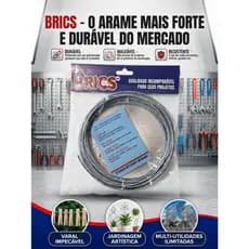 20m 15m 10m Arame de Aço galvanizado 7 fios  BRICS  multiuso varal jardinagem Amarrações e fixações diversas