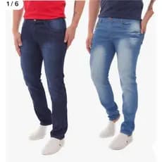 Kit 2 Calças Jeans Slim Masculina Premium