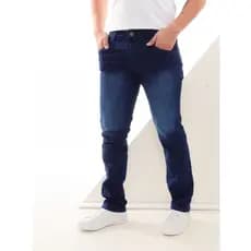 Calça Jeans Masculina com lycra cor na foto