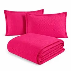 Colcha Coxa Cocha Cobre Leito Jogo Roupa Cama Edredom Solteiro 2 Pç Matelado Simples Macio Pink Rosa