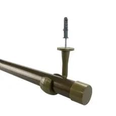 Varao Para Cortina Suporte Teto Barra Aste Grossa 28mm 3 Mts Grande Decoração Quarto Sala Dourado