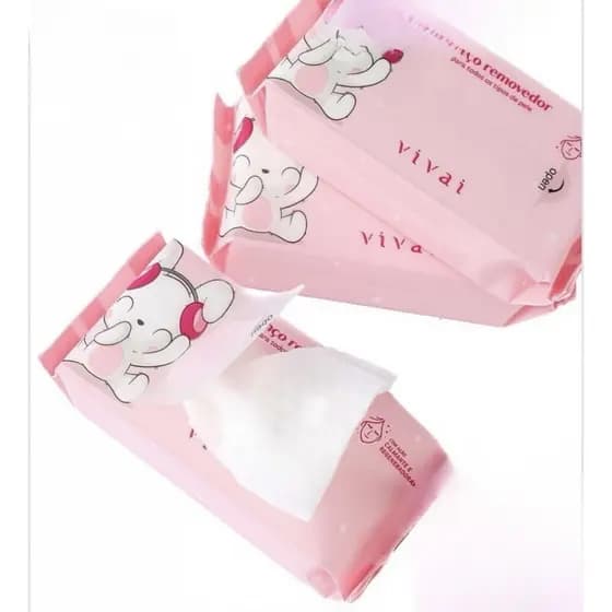 Mini Lenço Removedor de Maquiagem Vivai