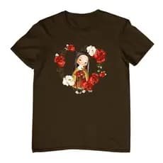 Camiseta  Religiosa Santa Teresinha das Rosas – Estampa Exclusiva em Algodão Unissex