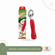 Raspador de Coco Manual Inox com Cabo Reforçado | Rala Coco Fresco