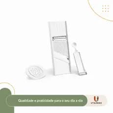 Kit 4 em 1 Keita – Ralador, Fatiador e Descascador de Legumes e Frutas