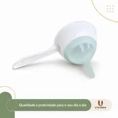 Peneira com Funil Coador 2 em 1 Suco Vitamina Facil de Usar